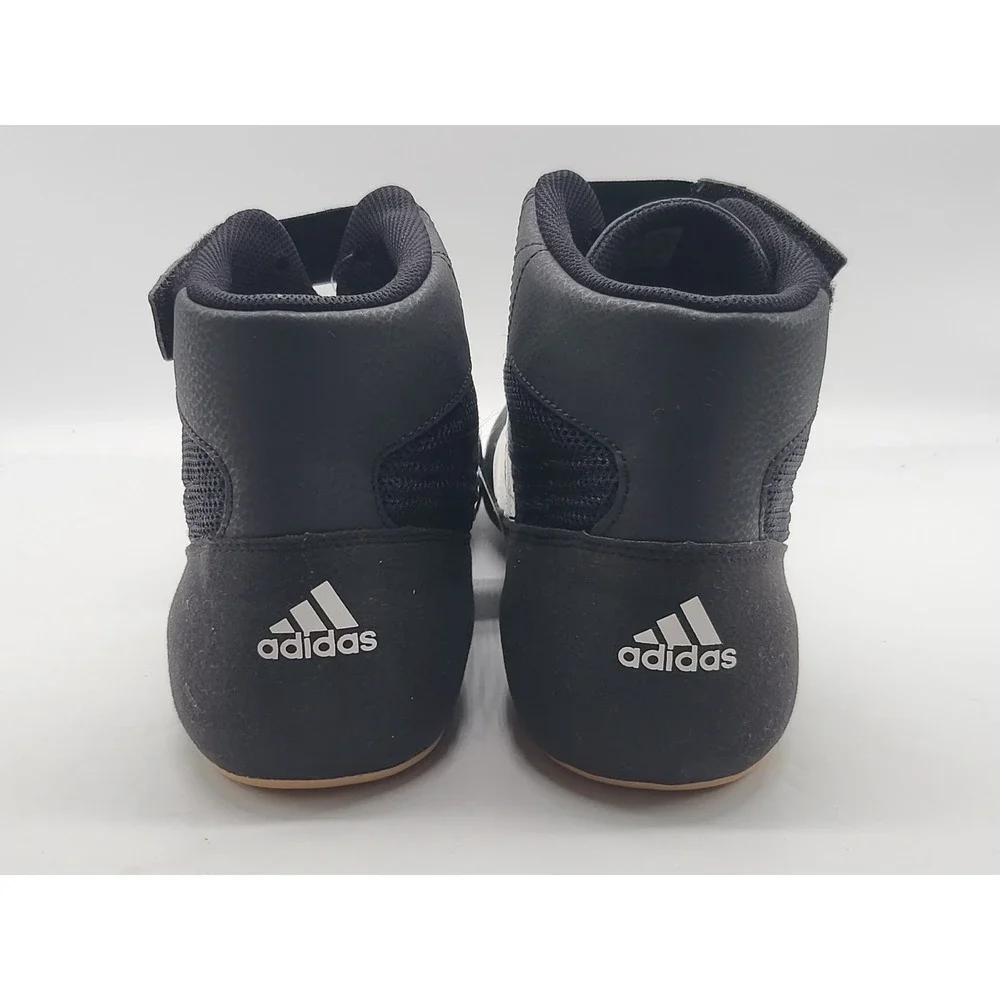 Adidas HVC 2 Wrestling Shoes Mens 16 NWOB Black White MMA Boxing Gum AQ3325